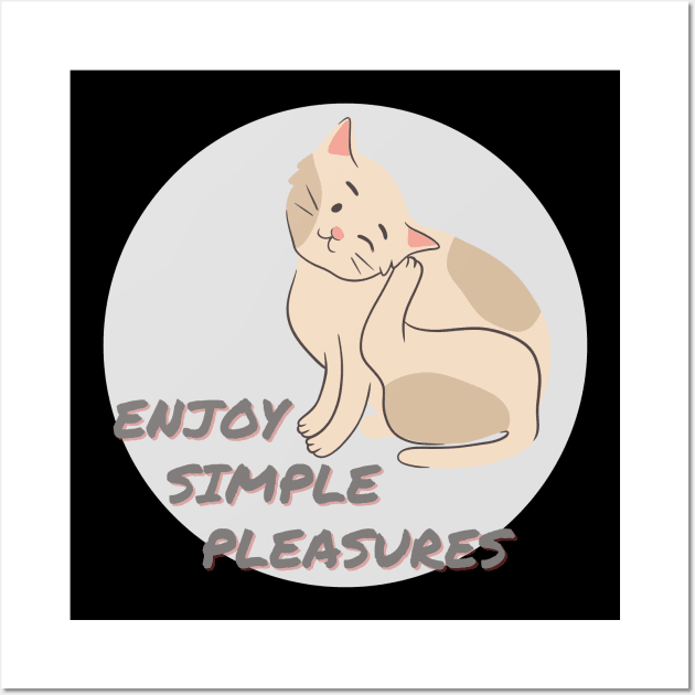 Simple Pleasures Kitty Cat Wall Art by Sleepy Time Tales